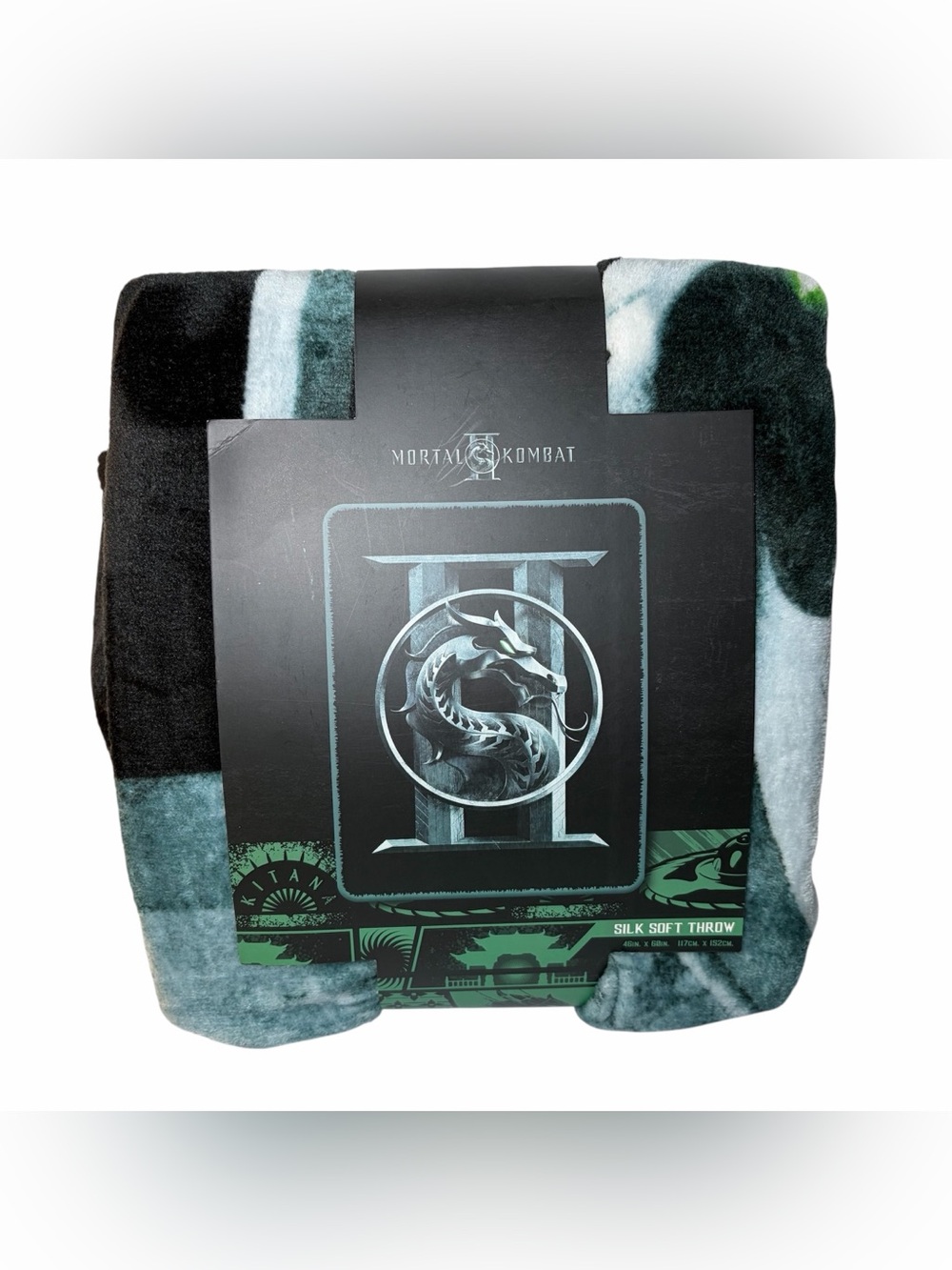 Mortal Kombat II 2 Cinema Collection Movie Silk Soft Throw Plush Blanket 46x60